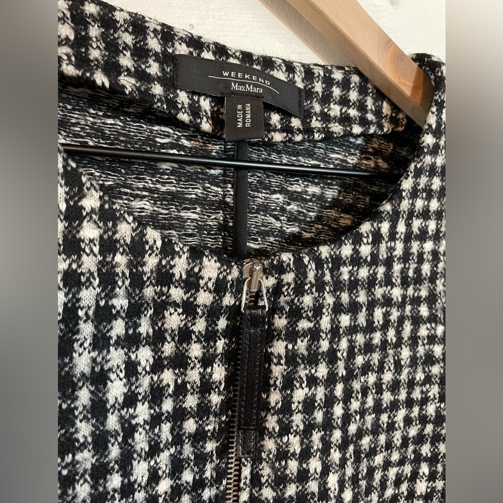 Weekend MaxMara Black and White Checkered Jacket - Picture 3 of 8